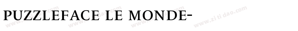 puzzleface le monde字体转换
